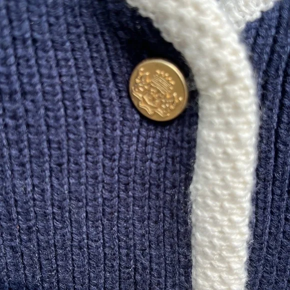 Abercrombie & Fitch Blue Vest with White Edging - Picture 3 of 6